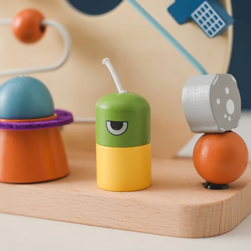 Brinquedo Montessori Planeta e Foguete - Brinquedo Montessori #Product_type# - Desenvolvimento infantil