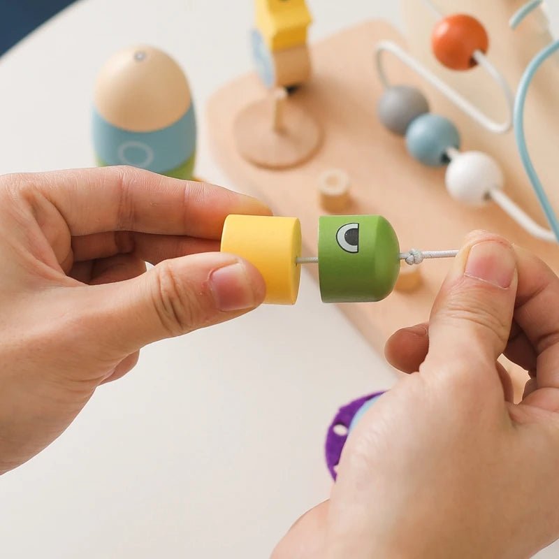Brinquedo Montessori Planeta e Foguete - Brinquedo Montessori #Product_type# - Desenvolvimento infantil