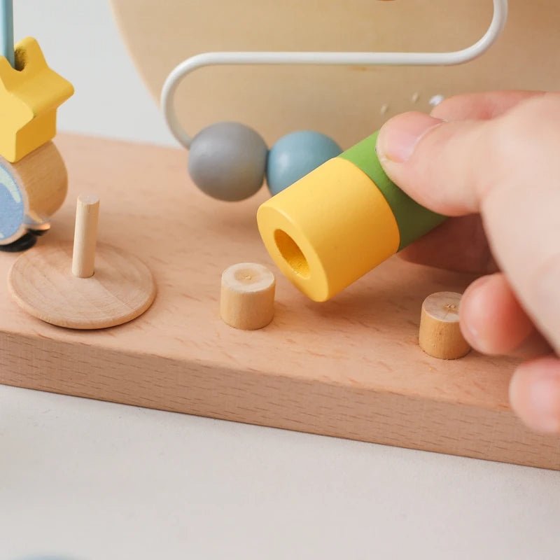 Brinquedo Montessori Planeta e Foguete - Brinquedo Montessori #Product_type# - Desenvolvimento infantil
