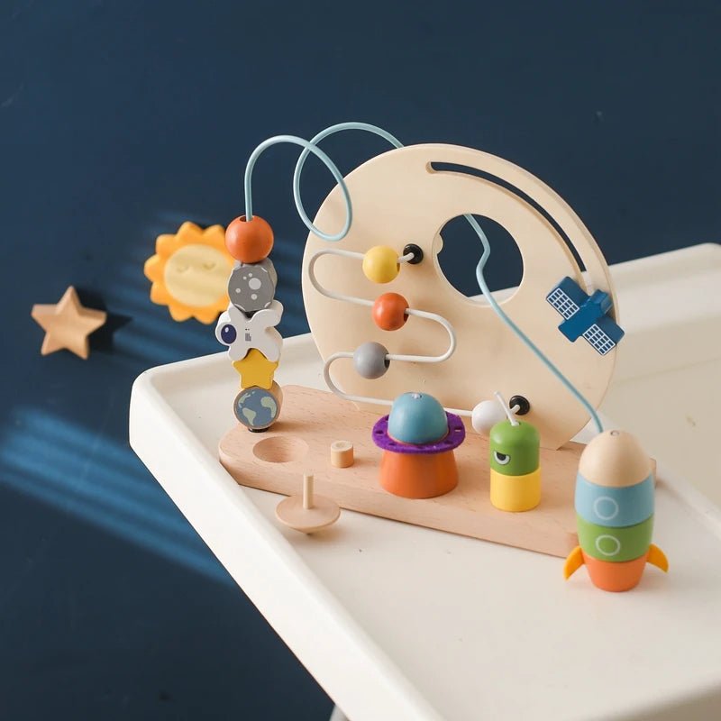 Brinquedo Montessori Planeta e Foguete - Brinquedo Montessori #Product_type# - Desenvolvimento infantil