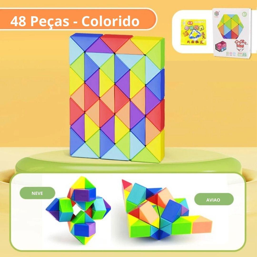 Cubo de Aprendizagem Dinâmica de Formas - Frete Grátis - Brinquedo Montessori #Product_type# - Desenvolvimento infantil