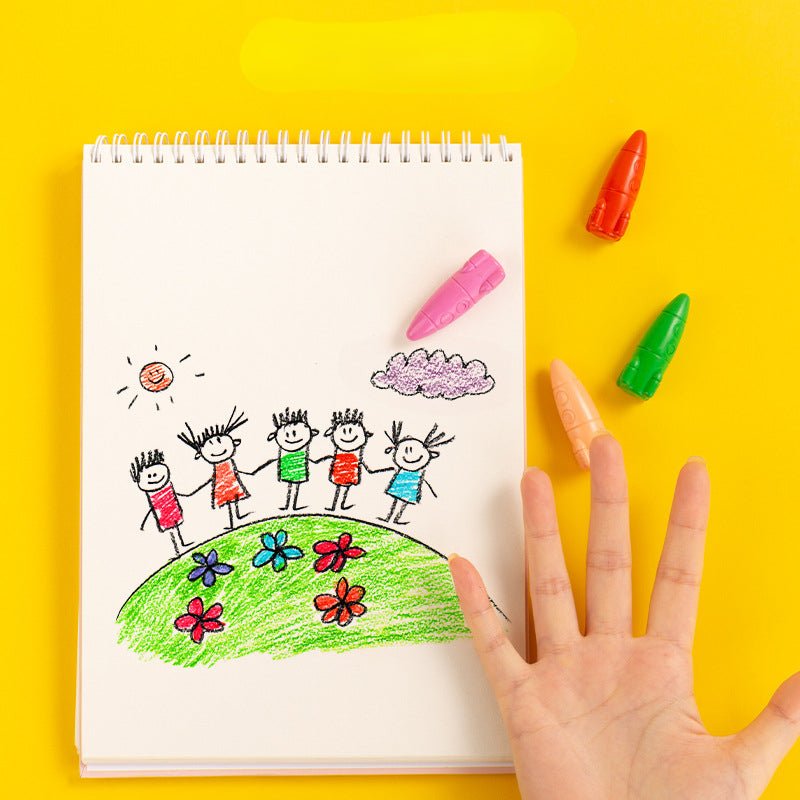 Giz de Cera Foguete - Brinquedo Montessori #Product_type# - Desenvolvimento infantil