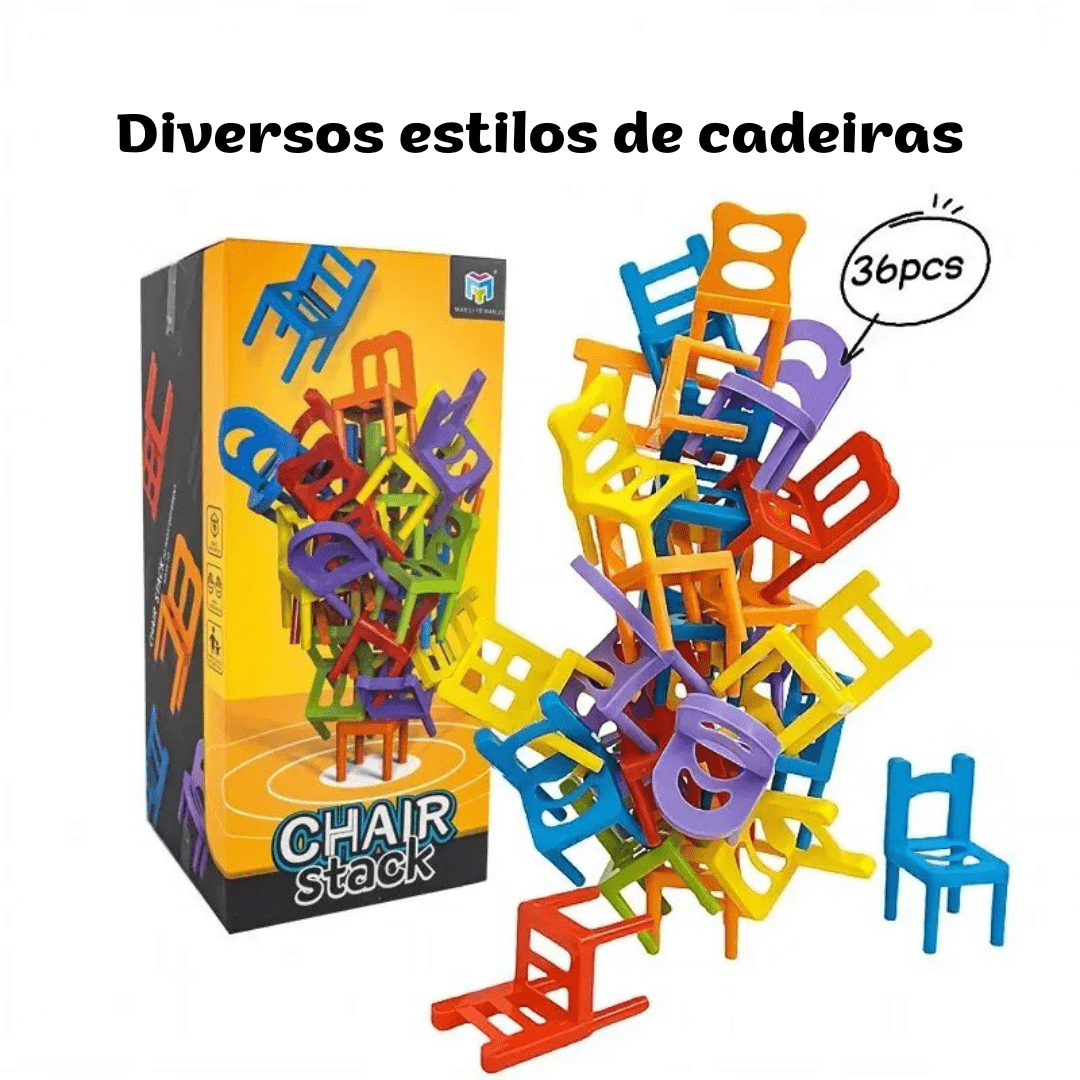 Cadeiras Empilháveis - Brinquedo Montessori #Product_type# - Desenvolvimento infantil
