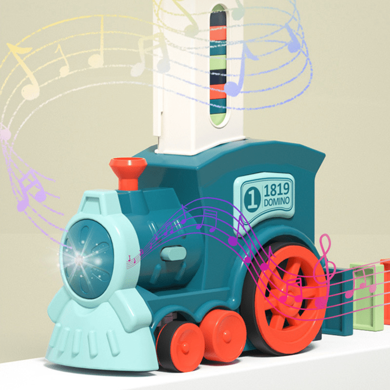 Brinquedo Trem Empilha Dominó Interativo - 60 Peças - Brinquedo Montessori #Product_type# - Desenvolvimento infantil