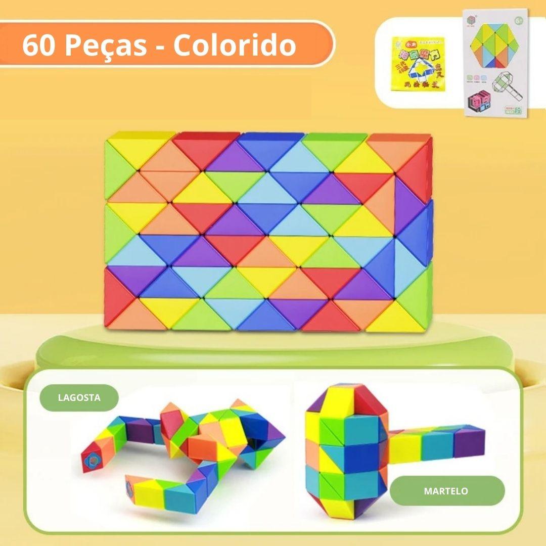 Cubo de Aprendizagem Dinâmica de Formas - Frete Grátis - Brinquedo Montessori #Product_type# - Desenvolvimento infantil