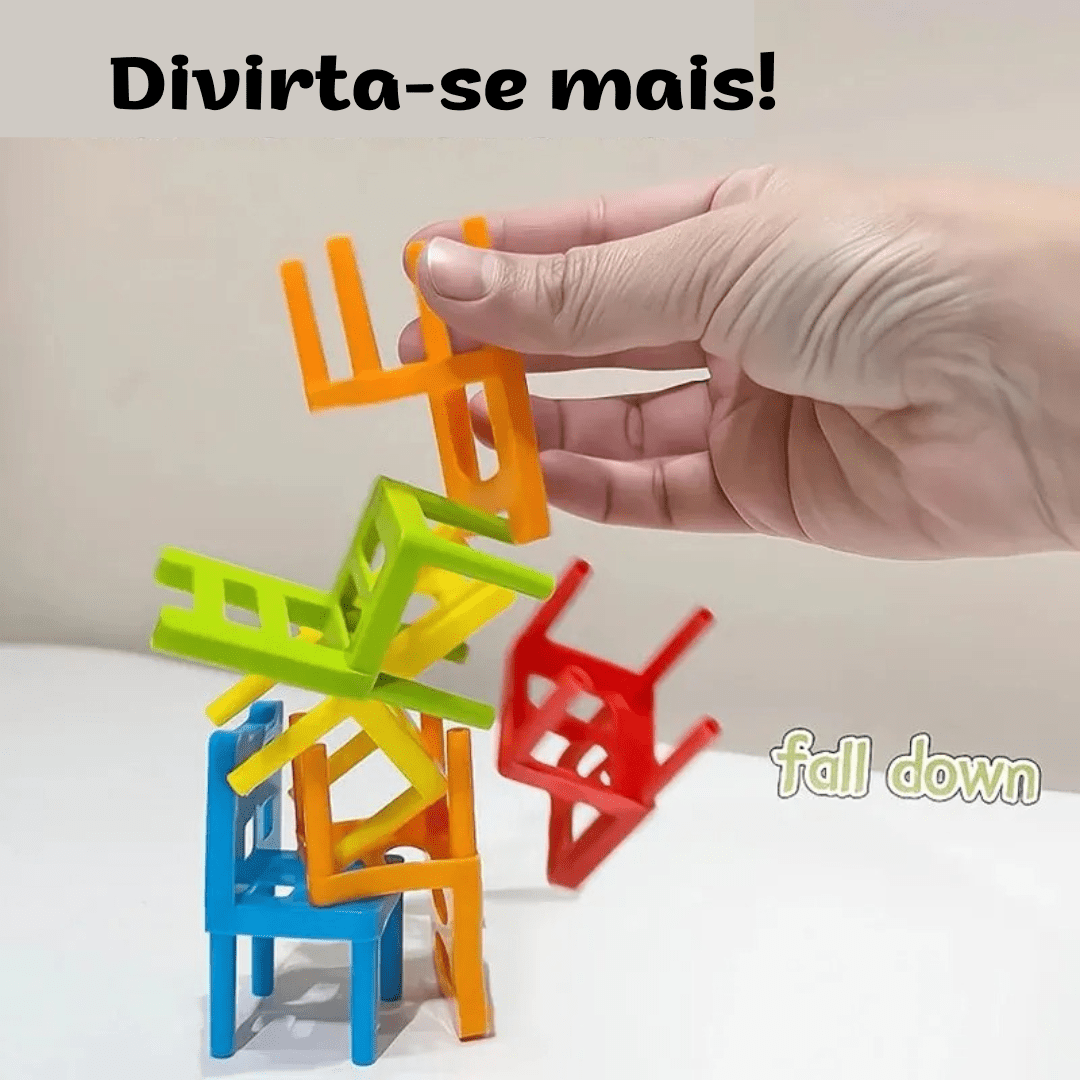 Cadeiras Empilháveis - Brinquedo Montessori #Product_type# - Desenvolvimento infantil