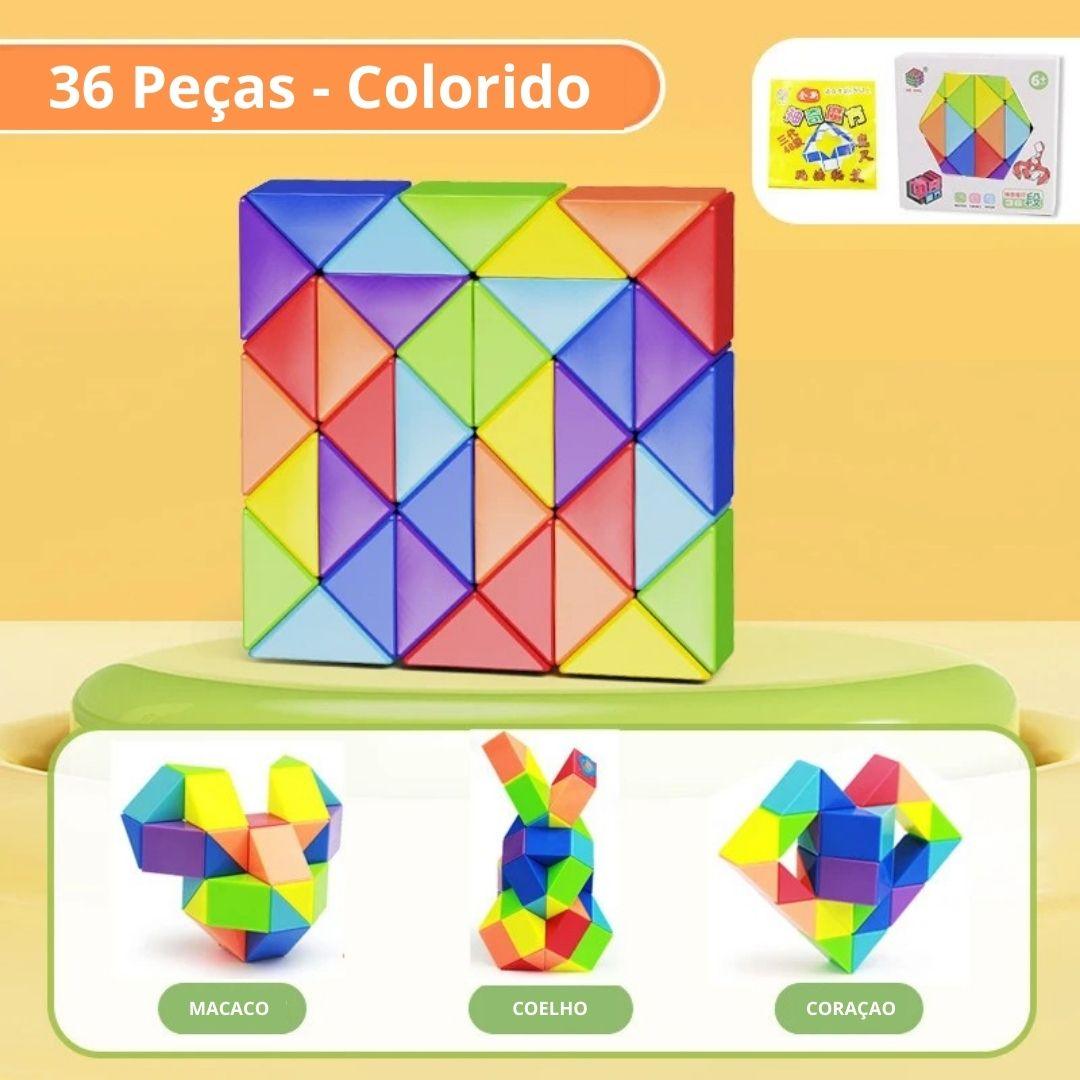 Cubo de Aprendizagem Dinâmica de Formas - Frete Grátis - Brinquedo Montessori #Product_type# - Desenvolvimento infantil