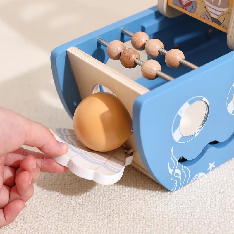 Navio de Madeira - Montessori - Brinquedo Montessori #Product_type# - Desenvolvimento infantil