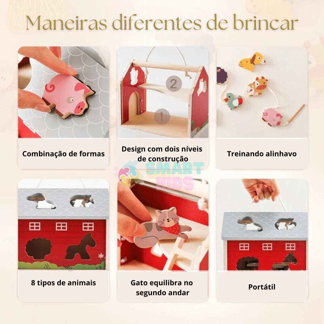 Brinquedo de Fazenda - Montessori - Brinquedo Montessori #Product_type# - Desenvolvimento infantil