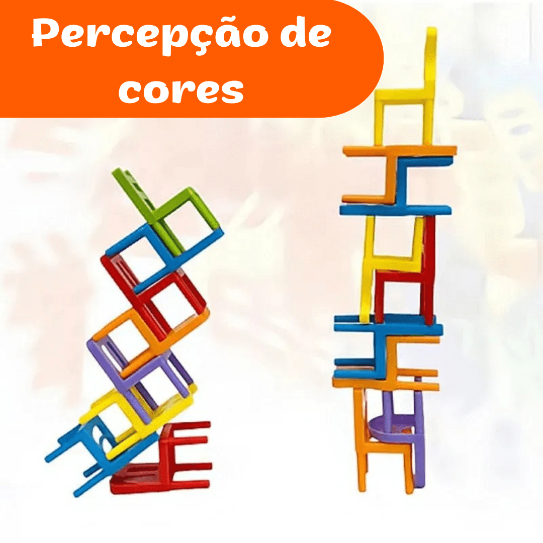 Cadeiras Empilháveis - Brinquedo Montessori #Product_type# - Desenvolvimento infantil