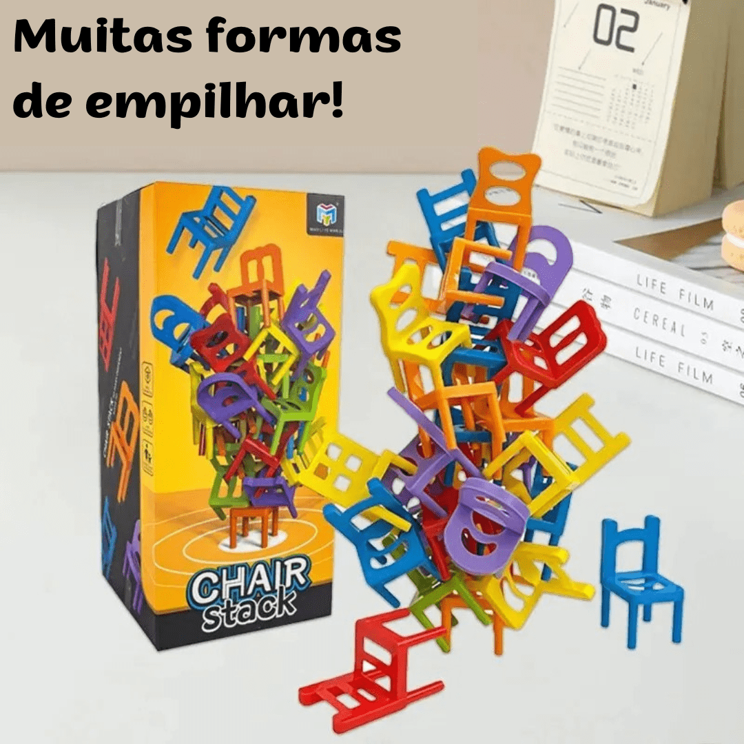 Cadeiras Empilháveis - Brinquedo Montessori #Product_type# - Desenvolvimento infantil