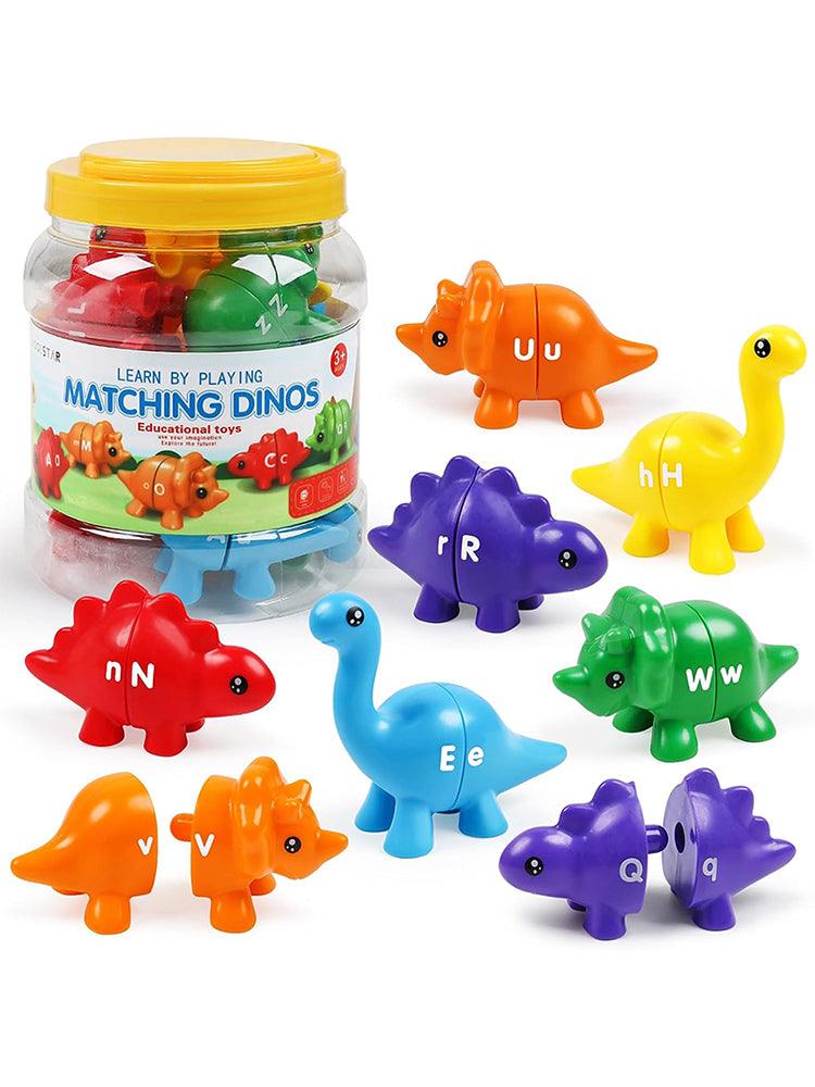 Dino ABC: Brinquedo Educativo Montessori de Letras - Brinquedo Montessori #Product_type# - Desenvolvimento infantil