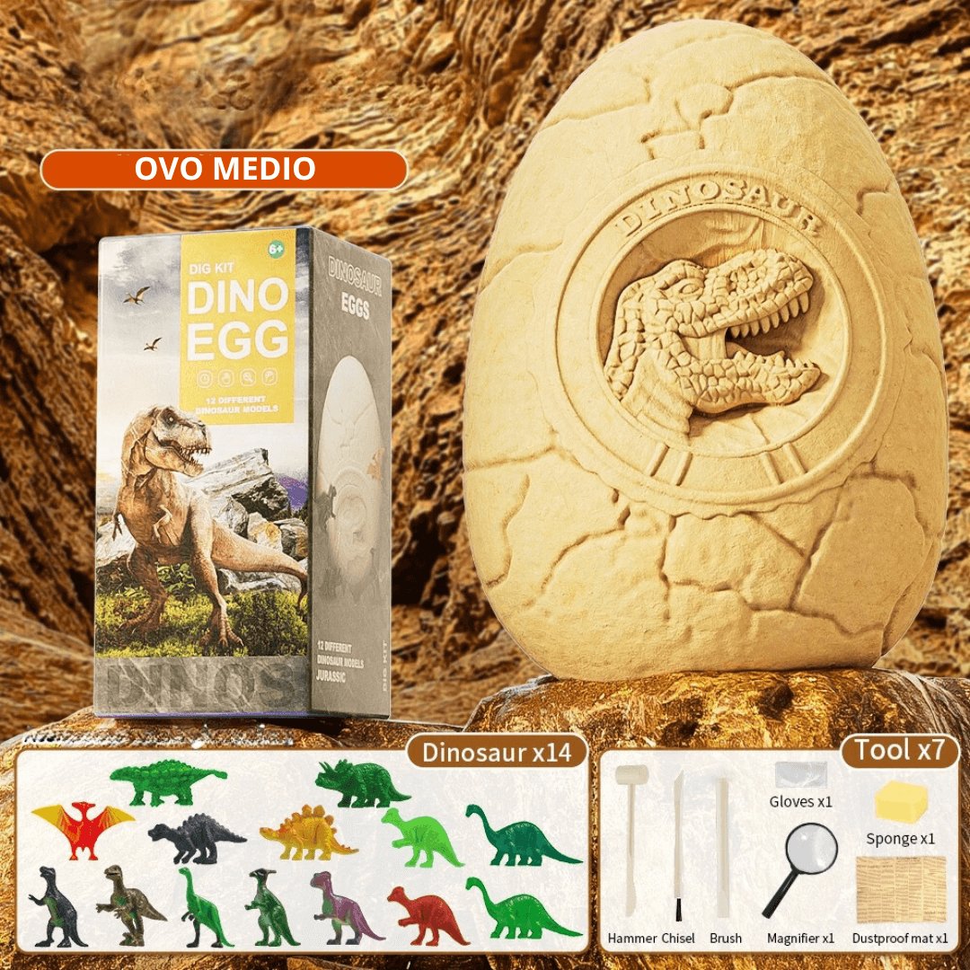 Ovos de Dinossauro Arqueológicos - Frete Grátis - Brinquedo Montessori #Product_type# - Desenvolvimento infantil