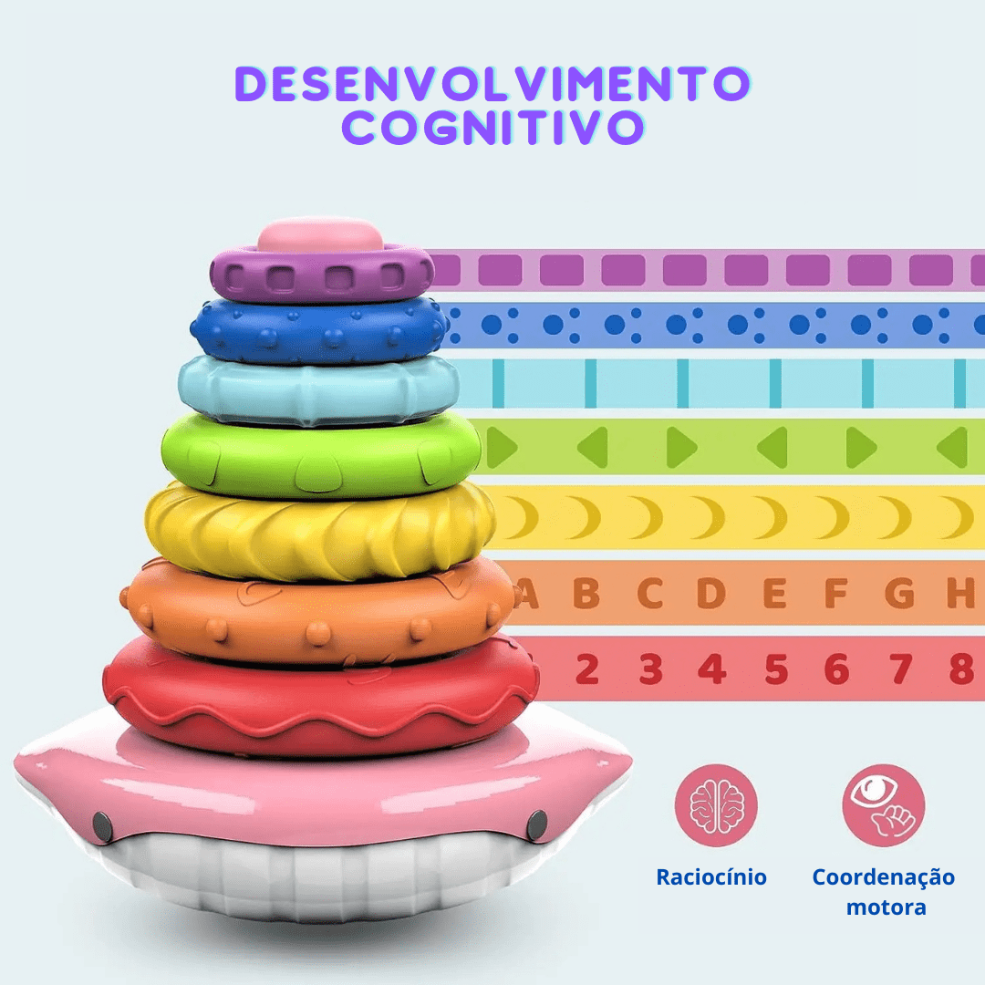 Brinquedos Empilháveis para Bebês - Brinquedo Montessori #Product_type# - Desenvolvimento infantil