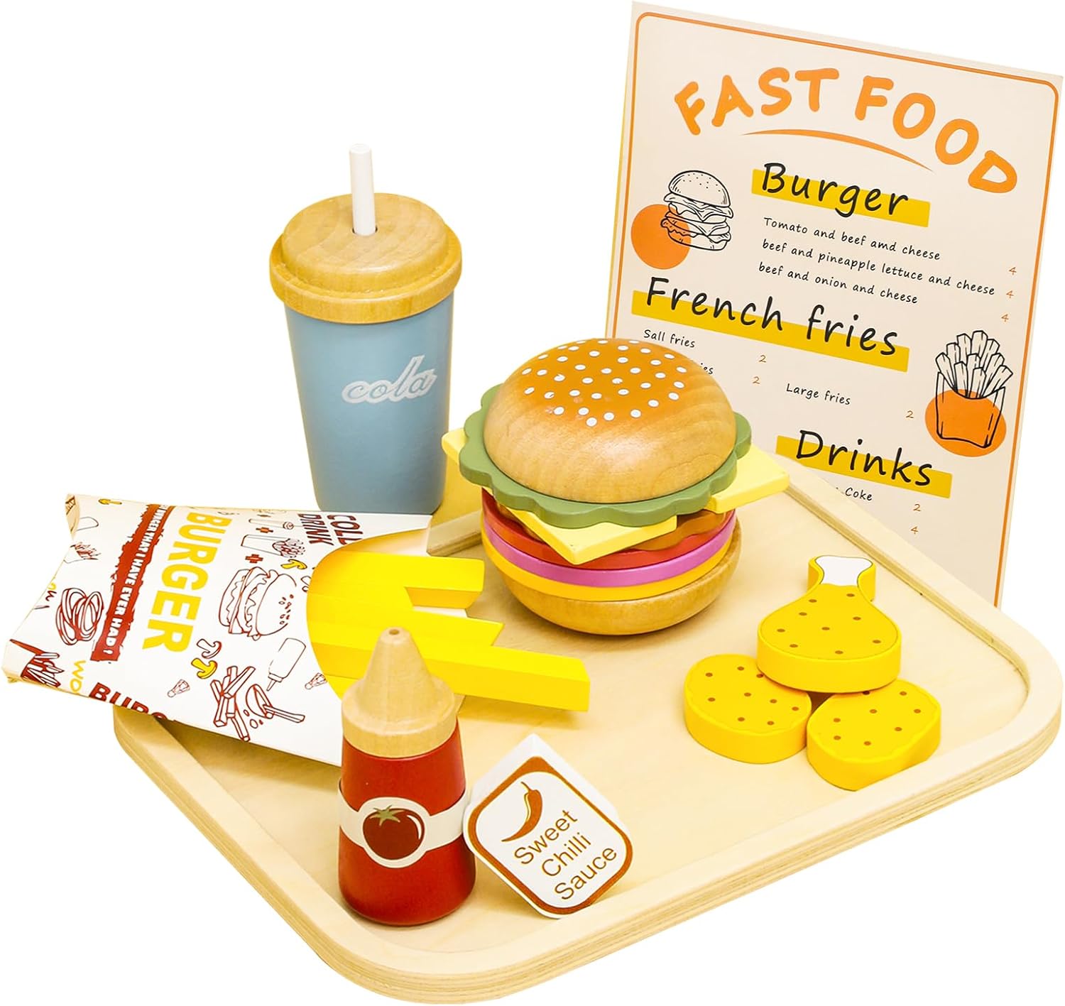 Kit Hamburguer Madeira