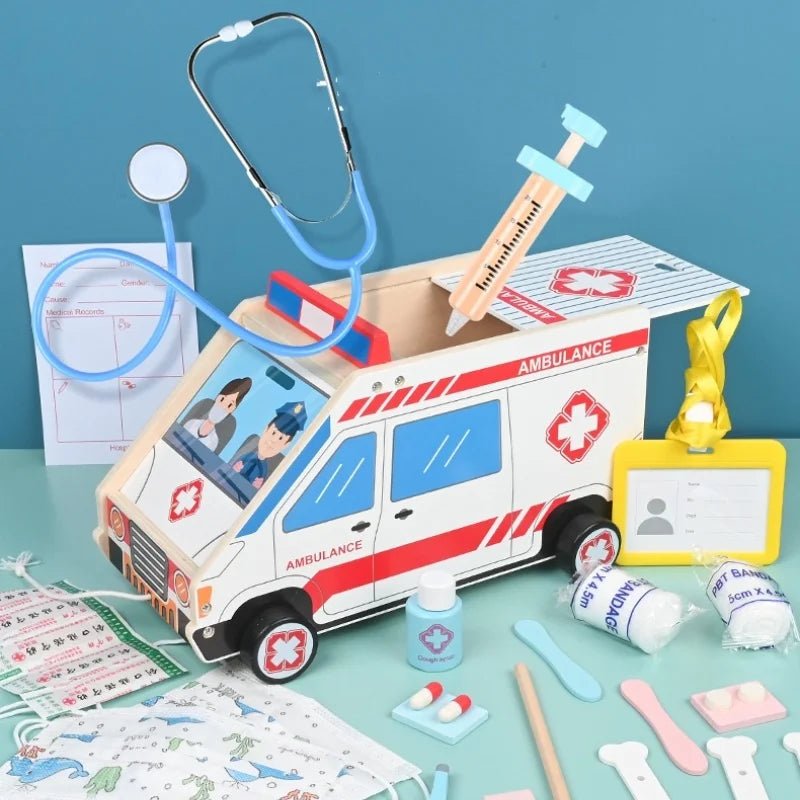 Acessórios Medico Infantil em Madeira - Brinquedo Montessori #Product_type# - Desenvolvimento infantil