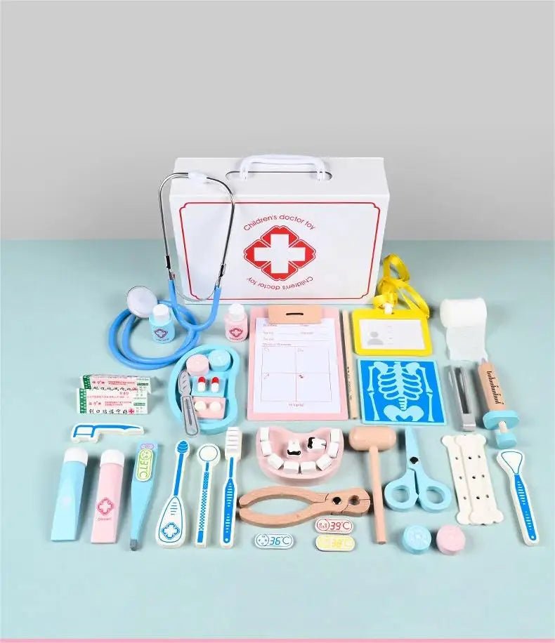 Acessórios Medico Infantil em Madeira - Brinquedo Montessori #Product_type# - Desenvolvimento infantil