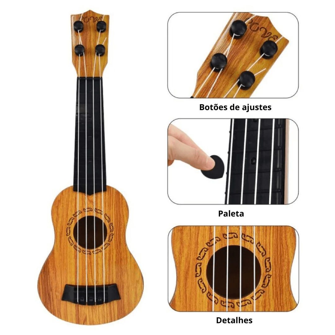 Mini Violão Infantil - Frete Grátis - Brinquedo Montessori #Product_type# - Desenvolvimento infantil