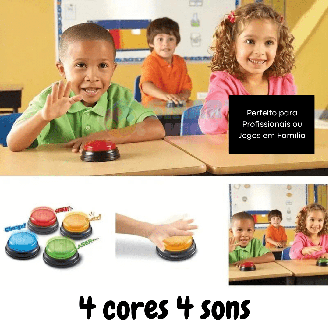 Buzinas Educacionais Interativas - 4 peças - Brinquedo Montessori #Product_type# - Desenvolvimento infantil