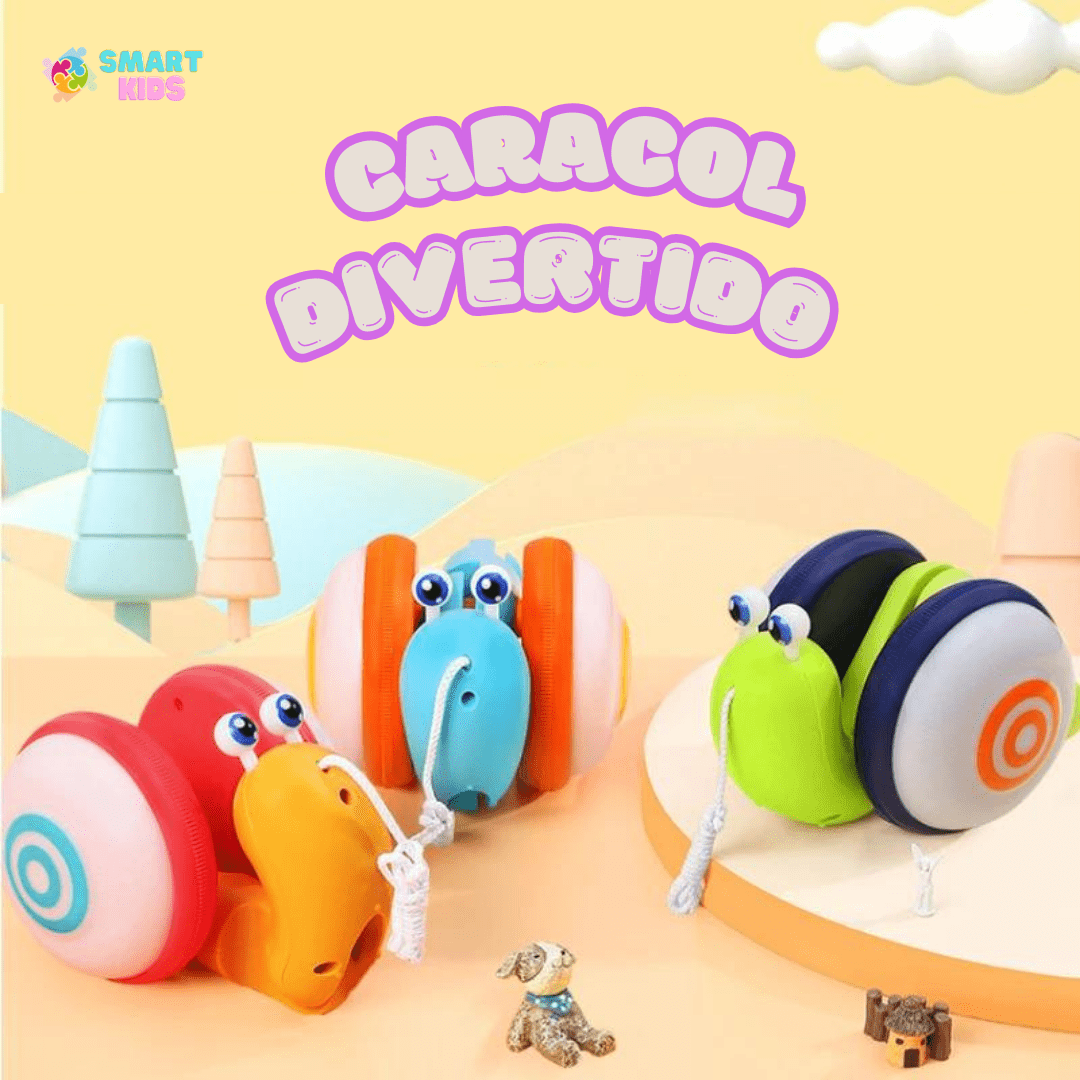 Caracol com Som e Luzes - Brinquedo Montessori #Product_type# - Desenvolvimento infantil