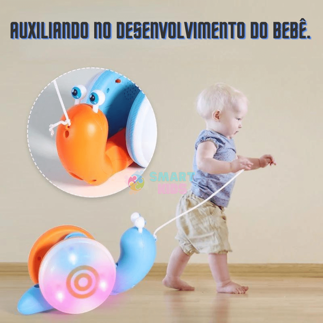Caracol com Som e Luzes - Brinquedo Montessori #Product_type# - Desenvolvimento infantil