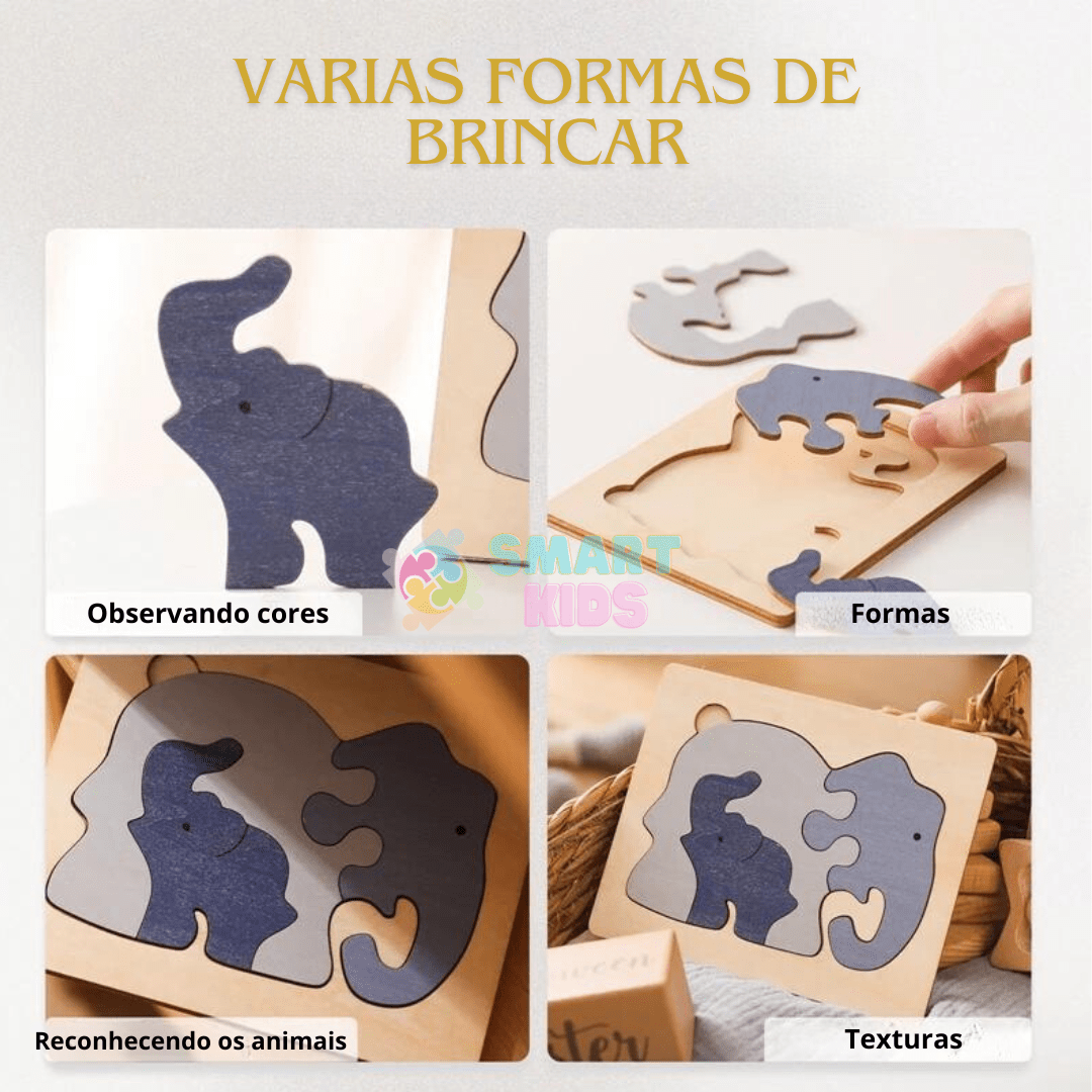 Quebra - Cabeça 3D para bebês - Brinquedo Montessori #Product_type# - Desenvolvimento infantil