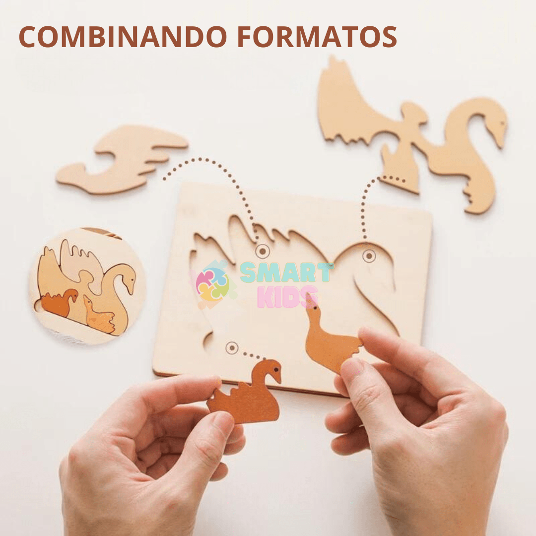 Quebra - Cabeça 3D para bebês - Brinquedo Montessori #Product_type# - Desenvolvimento infantil