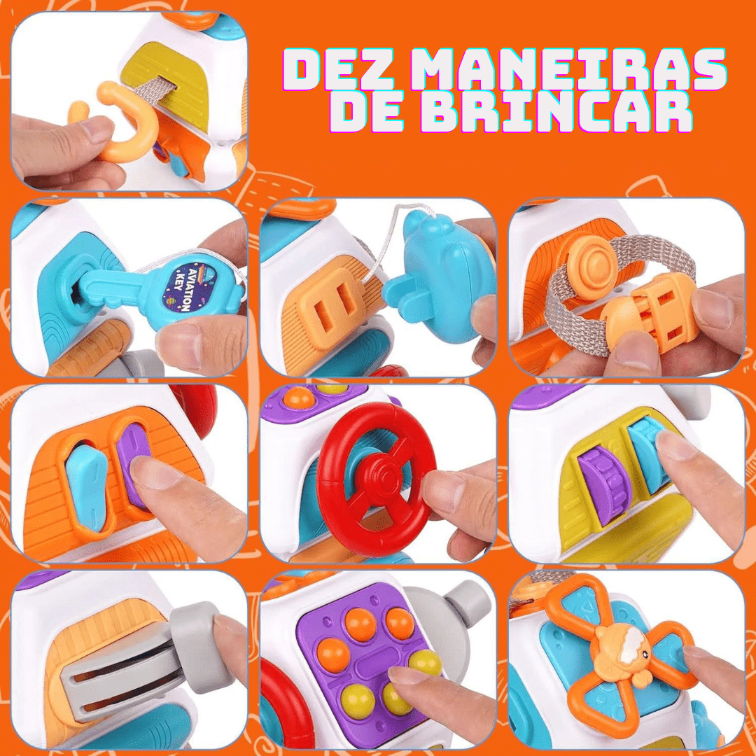 Cubo de Atividades Baby Busy - Brinquedo Montessori #Product_type# - Desenvolvimento infantil
