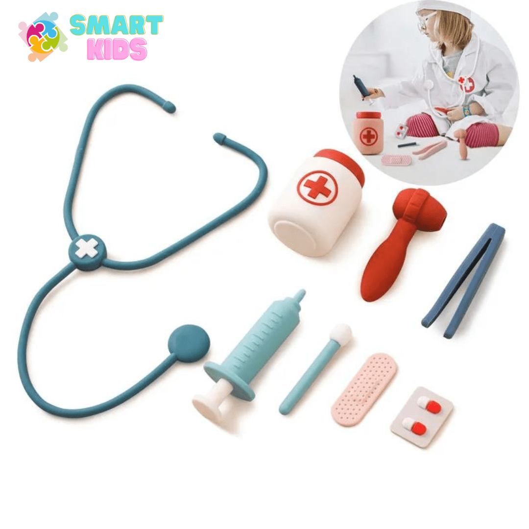 Kit Médico de Silicone - Doll Care - Brinquedo Montessori #Product_type# - Desenvolvimento infantil