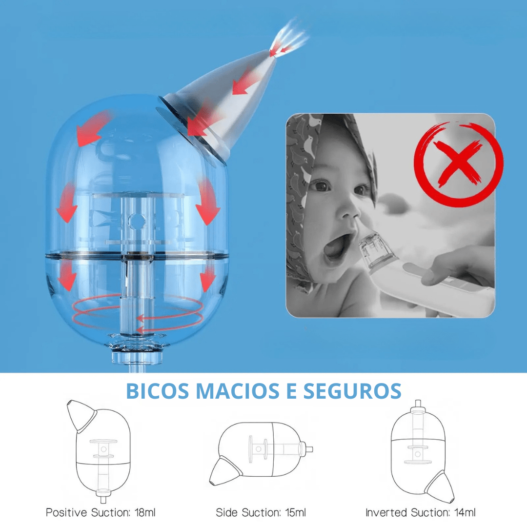 Aspirador Nasal Elétrico para Bebês - Brinquedo Montessori #Product_type# - Desenvolvimento infantil