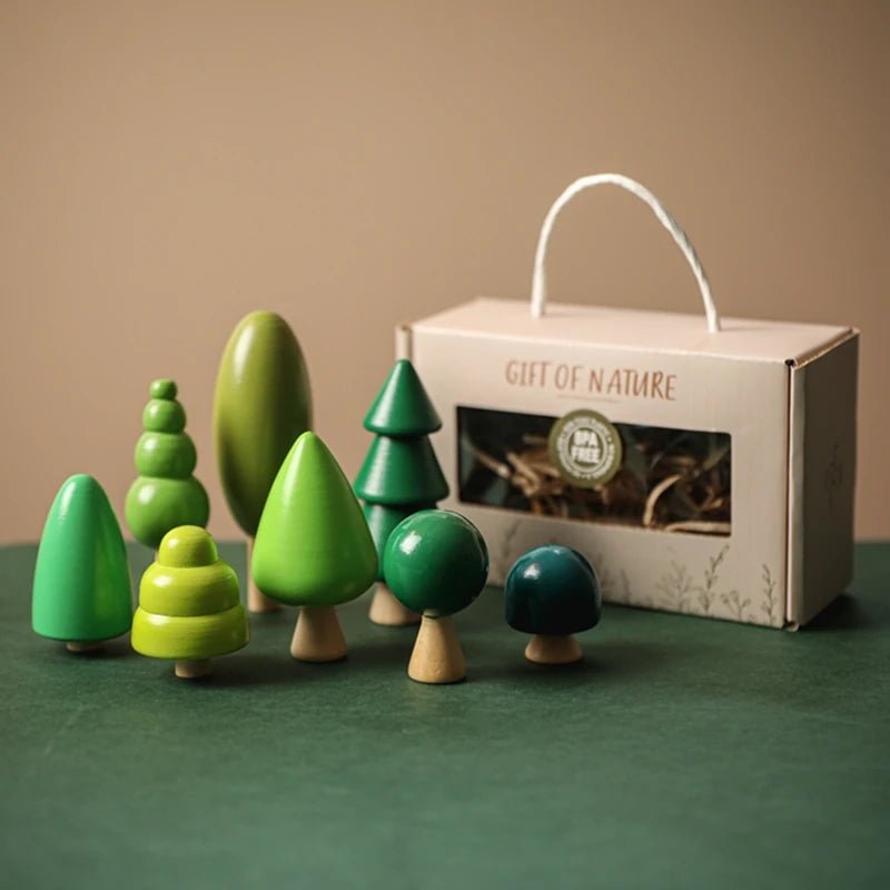 Blocos em Madeira - Arvore - Brinquedo Montessori #Product_type# - Desenvolvimento infantil