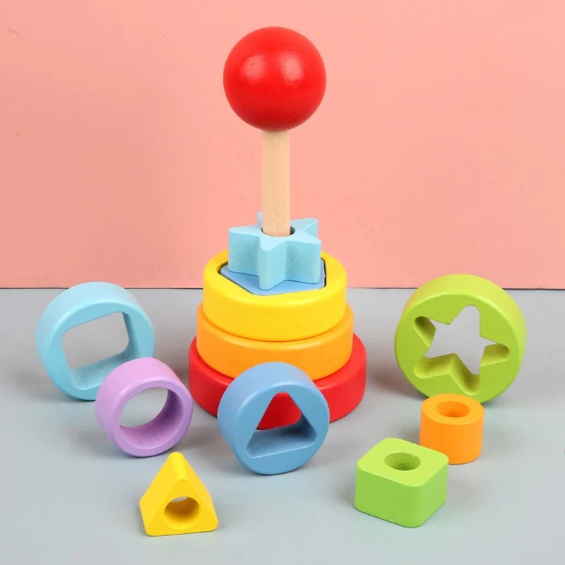 Torre de Encaixe Montessori - Brinquedo Montessori #Product_type# - Desenvolvimento infantil