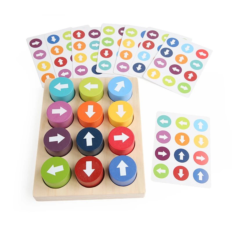 Jogo de Direção e Cores - Brinquedo Montessori #Product_type# - Desenvolvimento infantil