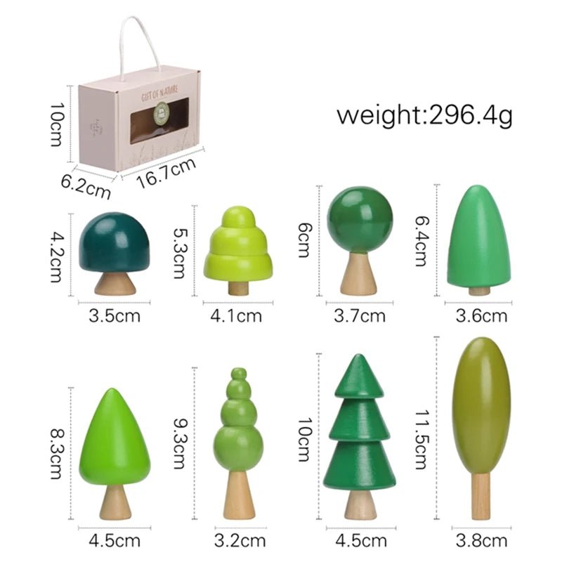 Blocos em Madeira - Arvore - Brinquedo Montessori #Product_type# - Desenvolvimento infantil