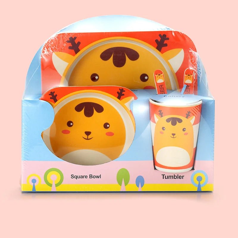 Kit Refeição de Bambu Natural - Brinquedo Montessori #Product_type# - Desenvolvimento infantil