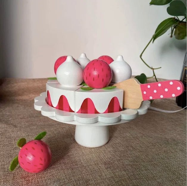 Brinquedo Bolo em Madeira - Brinquedo Montessori #Product_type# - Desenvolvimento infantil