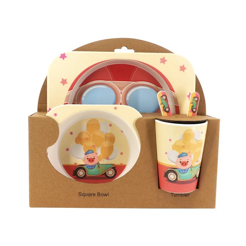 Kit Refeição de Bambu Natural - Brinquedo Montessori #Product_type# - Desenvolvimento infantil
