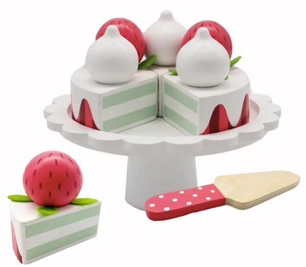 Brinquedo Bolo em Madeira - Brinquedo Montessori #Product_type# - Desenvolvimento infantil