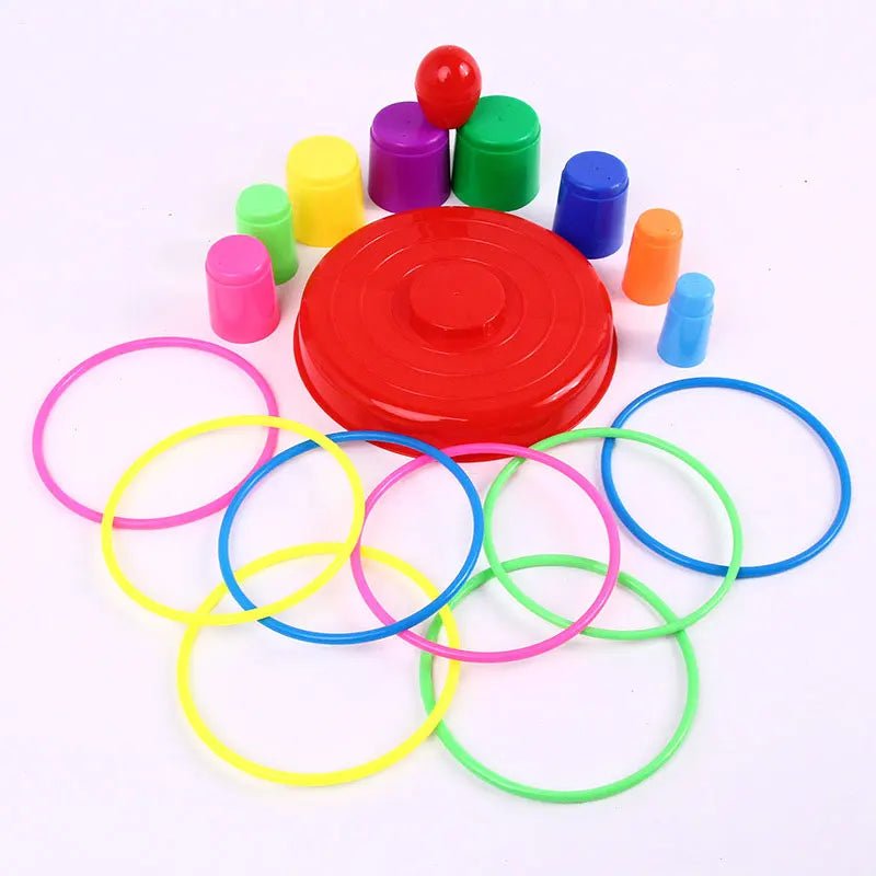 Jogo de Arremesso de Círculos - Diversão ao Ar Livre - Brinquedo Montessori #Product_type# - Desenvolvimento infantil