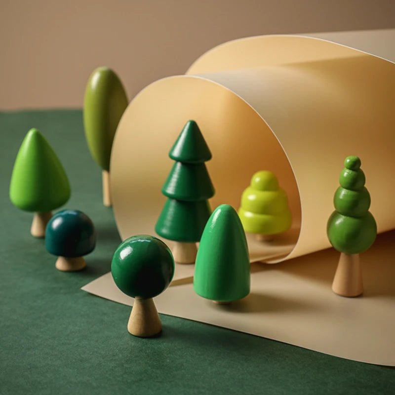 Blocos em Madeira - Arvore - Brinquedo Montessori #Product_type# - Desenvolvimento infantil