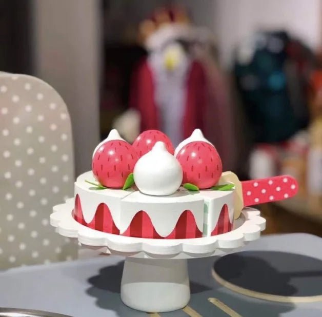 Brinquedo Bolo em Madeira - Brinquedo Montessori #Product_type# - Desenvolvimento infantil
