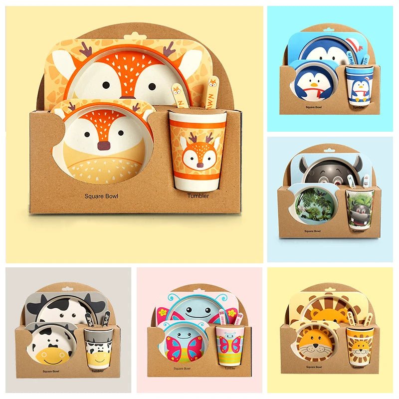 Kit Refeição de Bambu Natural - Brinquedo Montessori #Product_type# - Desenvolvimento infantil