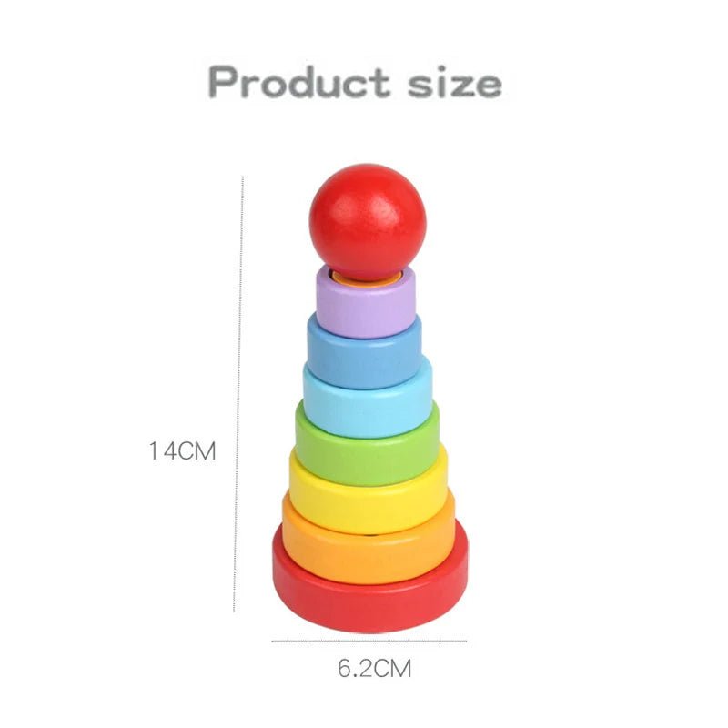 Torre de Encaixe Montessori - Brinquedo Montessori #Product_type# - Desenvolvimento infantil