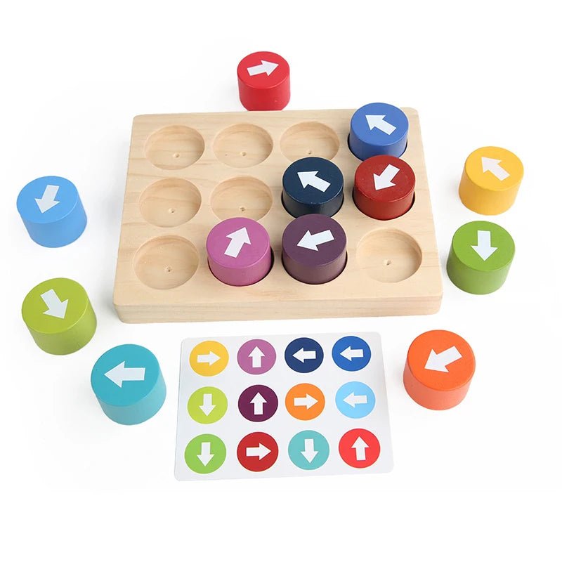 Jogo de Direção e Cores - Brinquedo Montessori #Product_type# - Desenvolvimento infantil