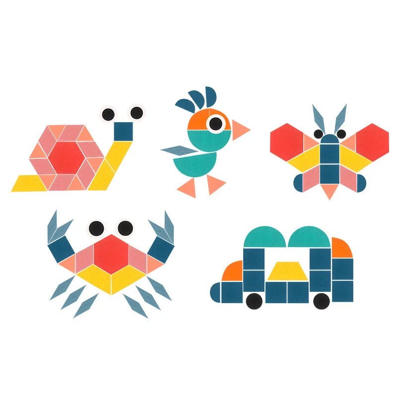 Quebra - Cabeça Montessori 3D - 180 Peças - Brinquedo Montessori #Product_type# - Desenvolvimento infantil