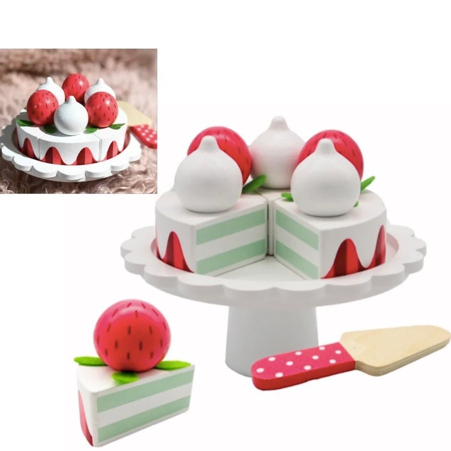 Brinquedo Bolo em Madeira - Brinquedo Montessori #Product_type# - Desenvolvimento infantil