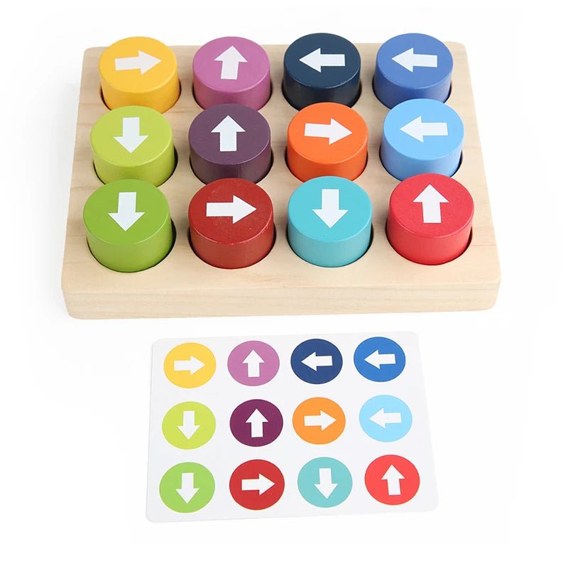 Jogo de Direção e Cores - Brinquedo Montessori #Product_type# - Desenvolvimento infantil