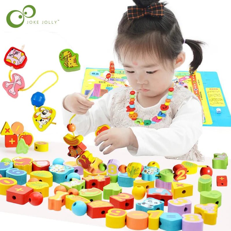Brinquedo de Alinhavo de Madeira - Brinquedo Montessori #Product_type# - Desenvolvimento infantil