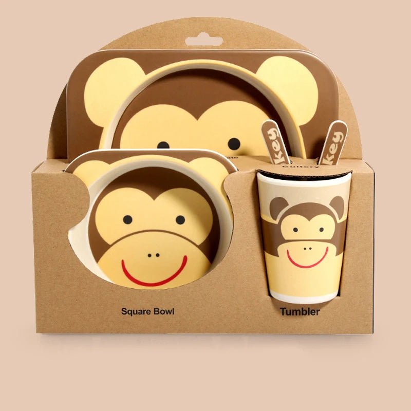 Kit Refeição de Bambu Natural - Brinquedo Montessori #Product_type# - Desenvolvimento infantil
