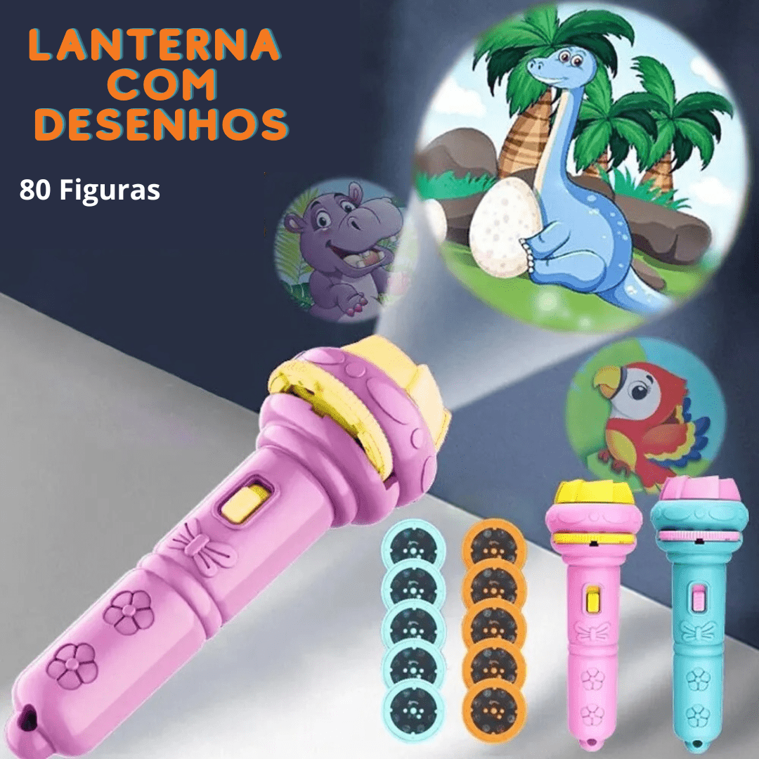 Lanterna de Projeção de Desenhos - Brinquedo Montessori #Product_type# - Desenvolvimento infantil